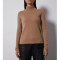 Notshy - Pull Col Roulé Nao - Camel Chine