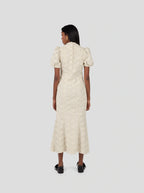 Robe Nas In Fragmented Enameled Lace