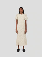 Robe Nas In Fragmented Enameled Lace