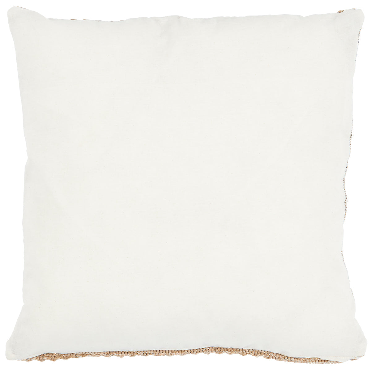 Housse De Coussin Aspect Jute 8729 - Motif Jute - Marron - Intérieur / Extérieur