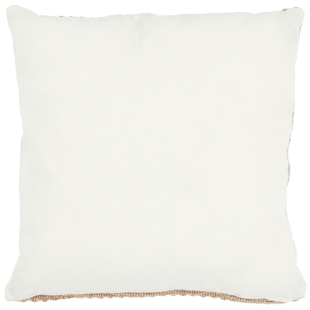 Housse De Coussin Aspect Jute 8729 - Motif Jute - Marron - Intérieur / Extérieur