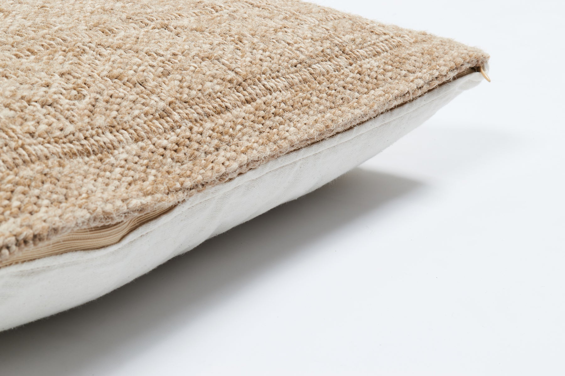 Housse De Coussin Aspect Jute 8729 - Motif Jute - Marron - Intérieur / Extérieur