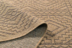 Tapis Aspect Jute - Motif Jute - Marron - Intérieur / Extérieur
