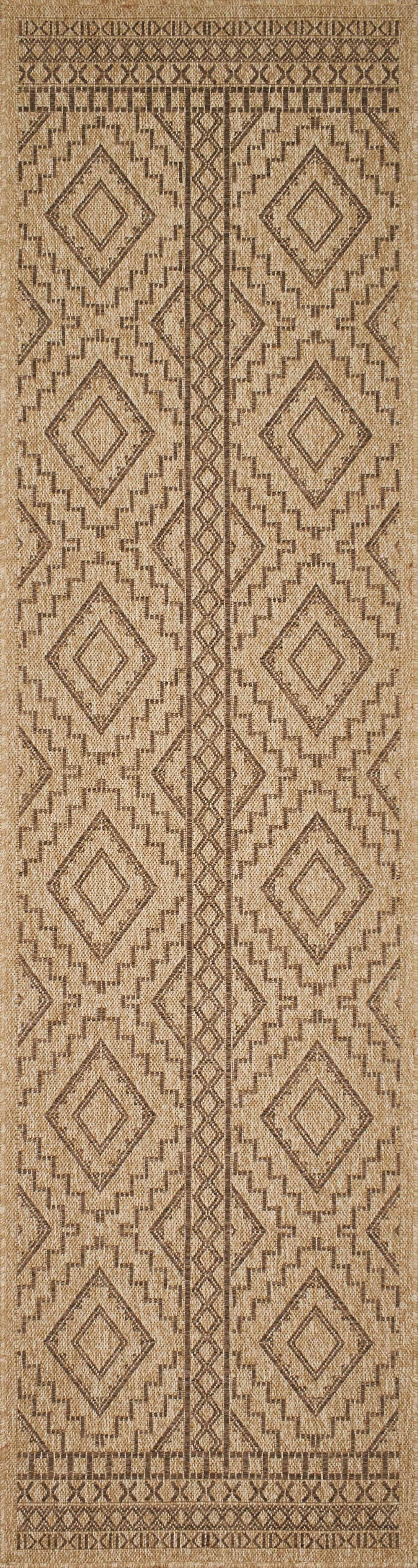 Tapis Aspect Jute - Motif Jute - Marron - Intérieur / Extérieur
