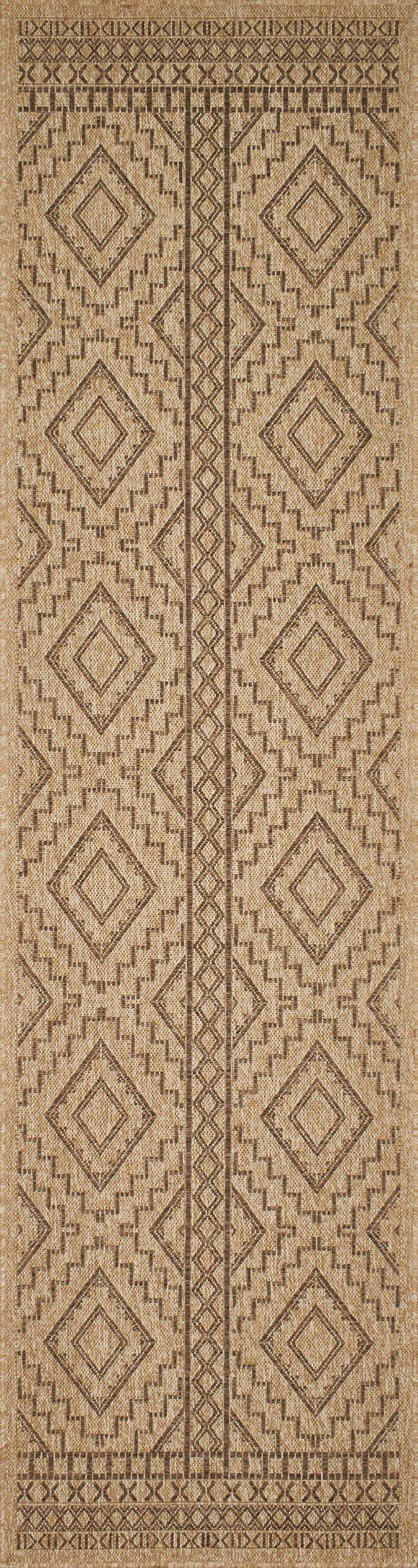 Tapis Aspect Jute - Motif Jute - Marron - Intérieur / Extérieur
