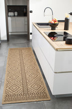 Tapis Aspect Jute - Motif Jute - Marron - Intérieur / Extérieur