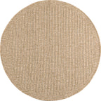 Tapis effet jute naturel uni rond :NAT8751BEI NATURE