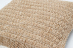 Housse De Coussin Aspect Jute 8751 - Motif Jute - Beige - Intérieur / Extérieur