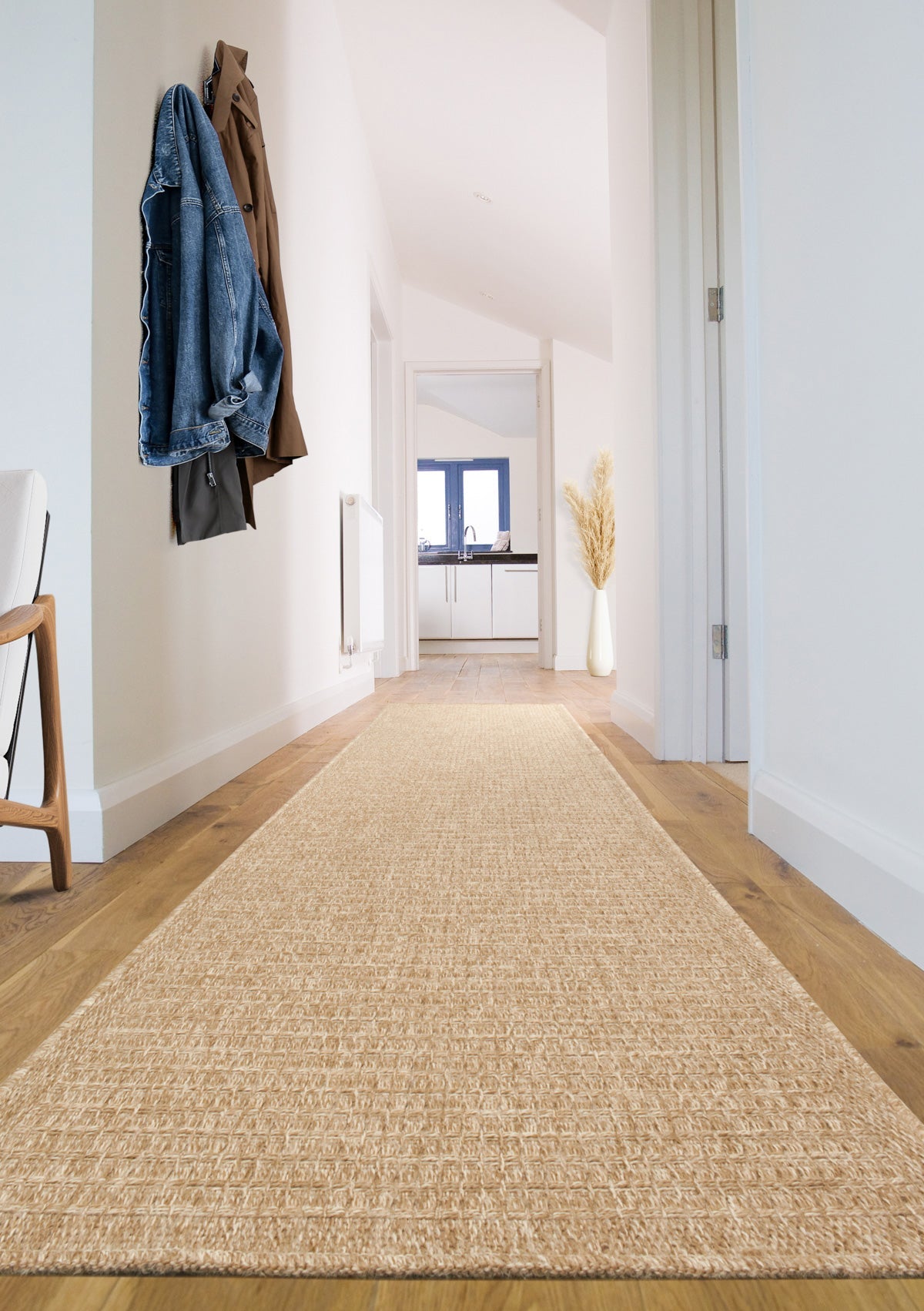 Tapis Aspect Jute - Motif Jute - Beige - Intérieur / Extérieur