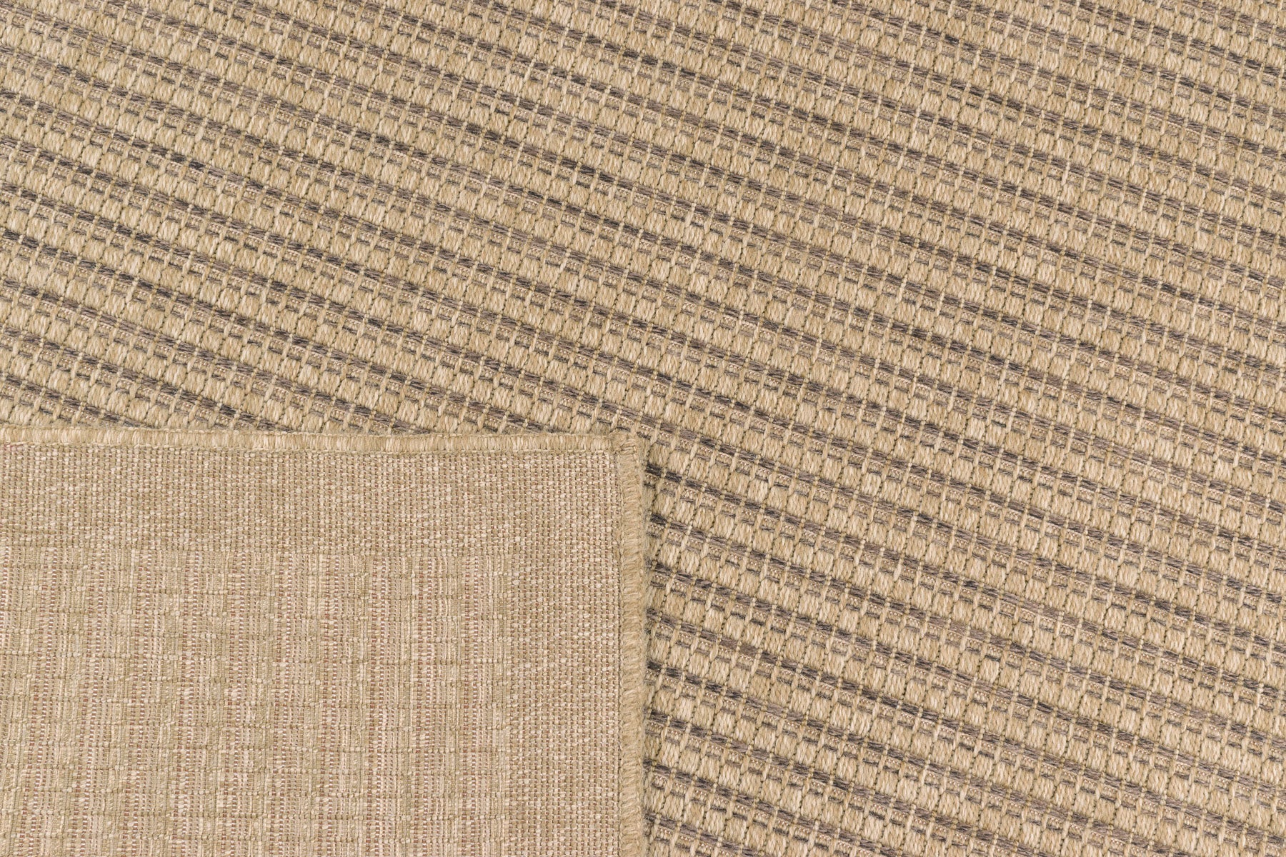 Tapis Aspect Jute - Motif Jute - Marron - Intérieur / Extérieur