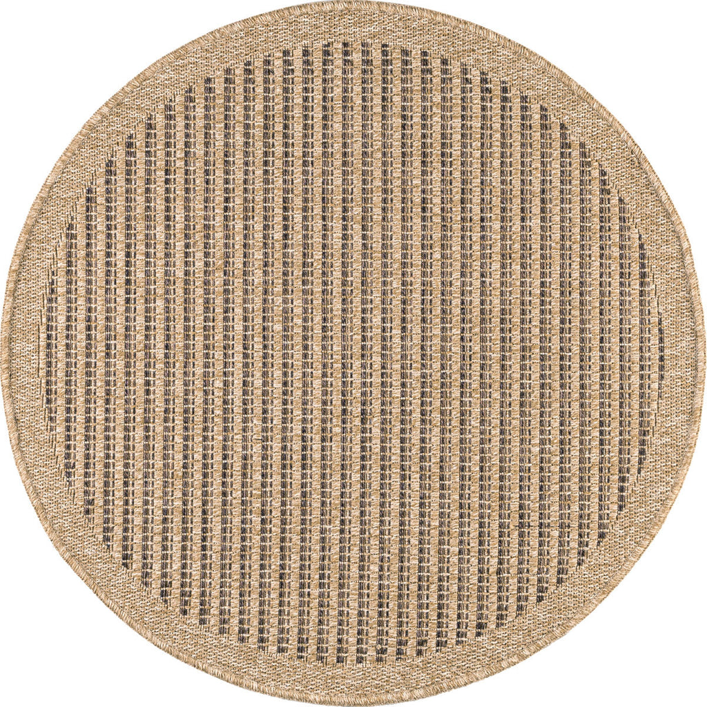 Tapis Aspect Jute - Motif Jute - Marron - Intérieur / Extérieur