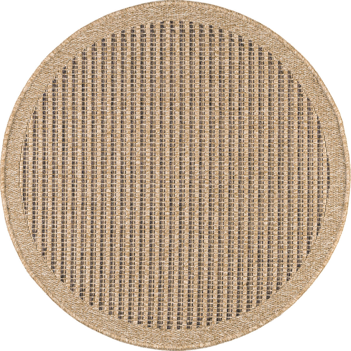 Tapis Aspect Jute - Motif Jute - Marron - Intérieur / Extérieur