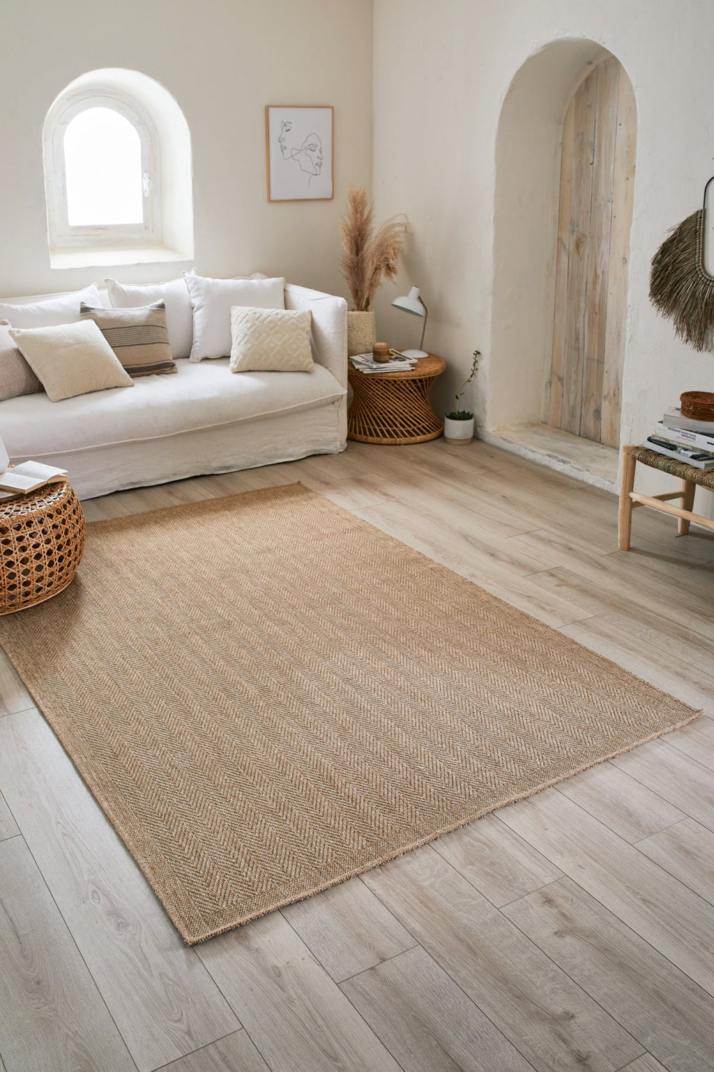 Nature - Tapis D'Intérieur/Extérieur - Polypropylène - Beige