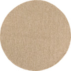 Tapis chevron effet jute naturel rond : NAT8753BEI-160x160 - Nazar rugs