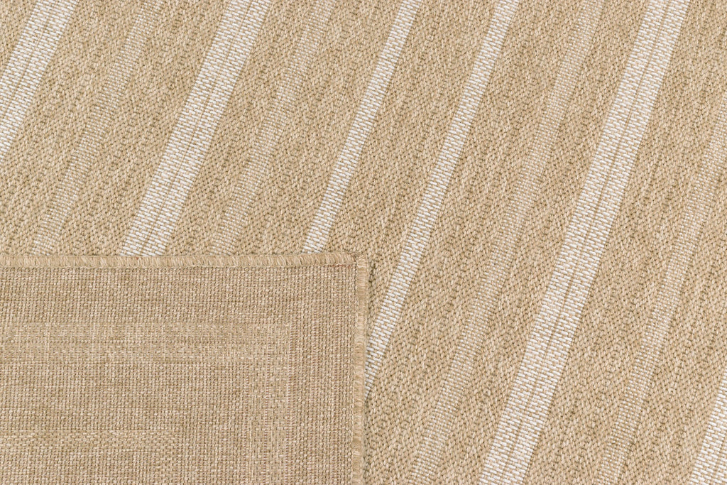 Tapis Aspect Jute - Motif Jute - Blanc - Intérieur / Extérieur