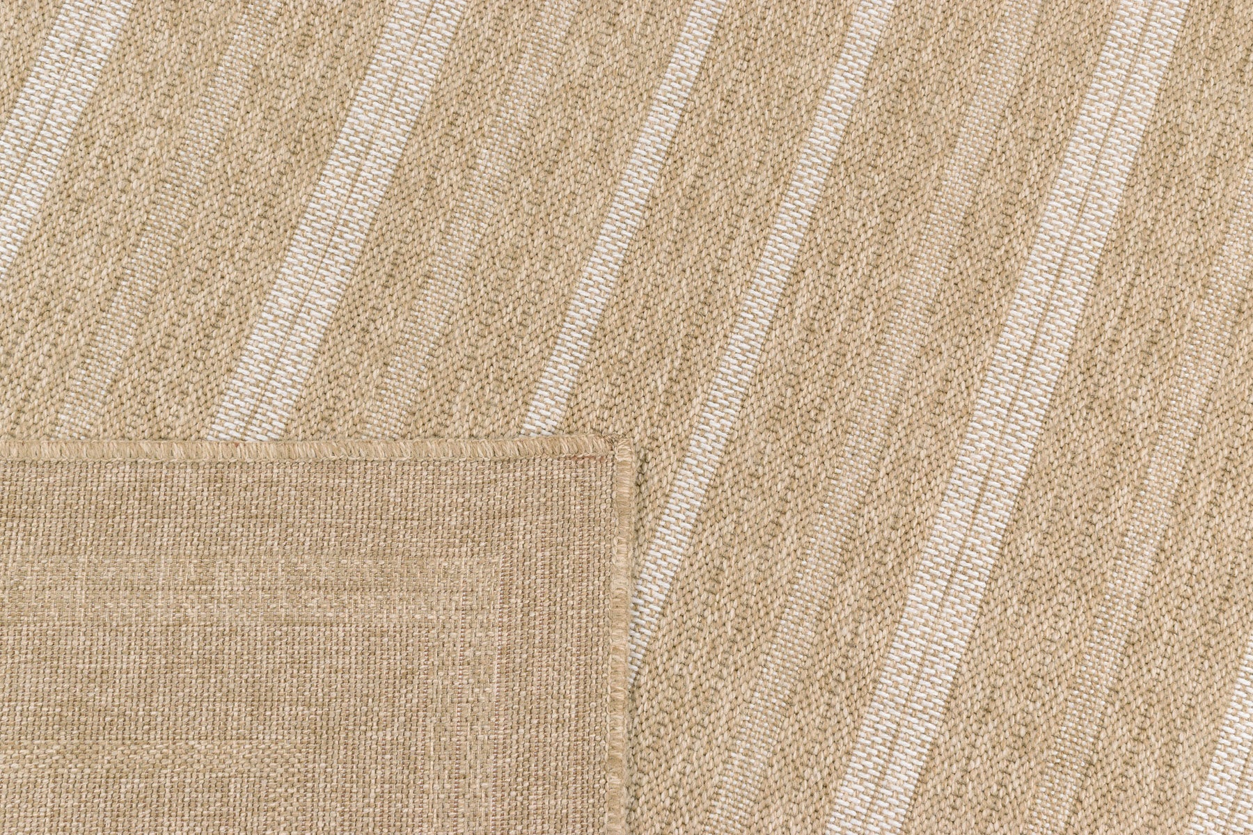 Tapis Aspect Jute - Motif Jute - Blanc - Intérieur / Extérieur