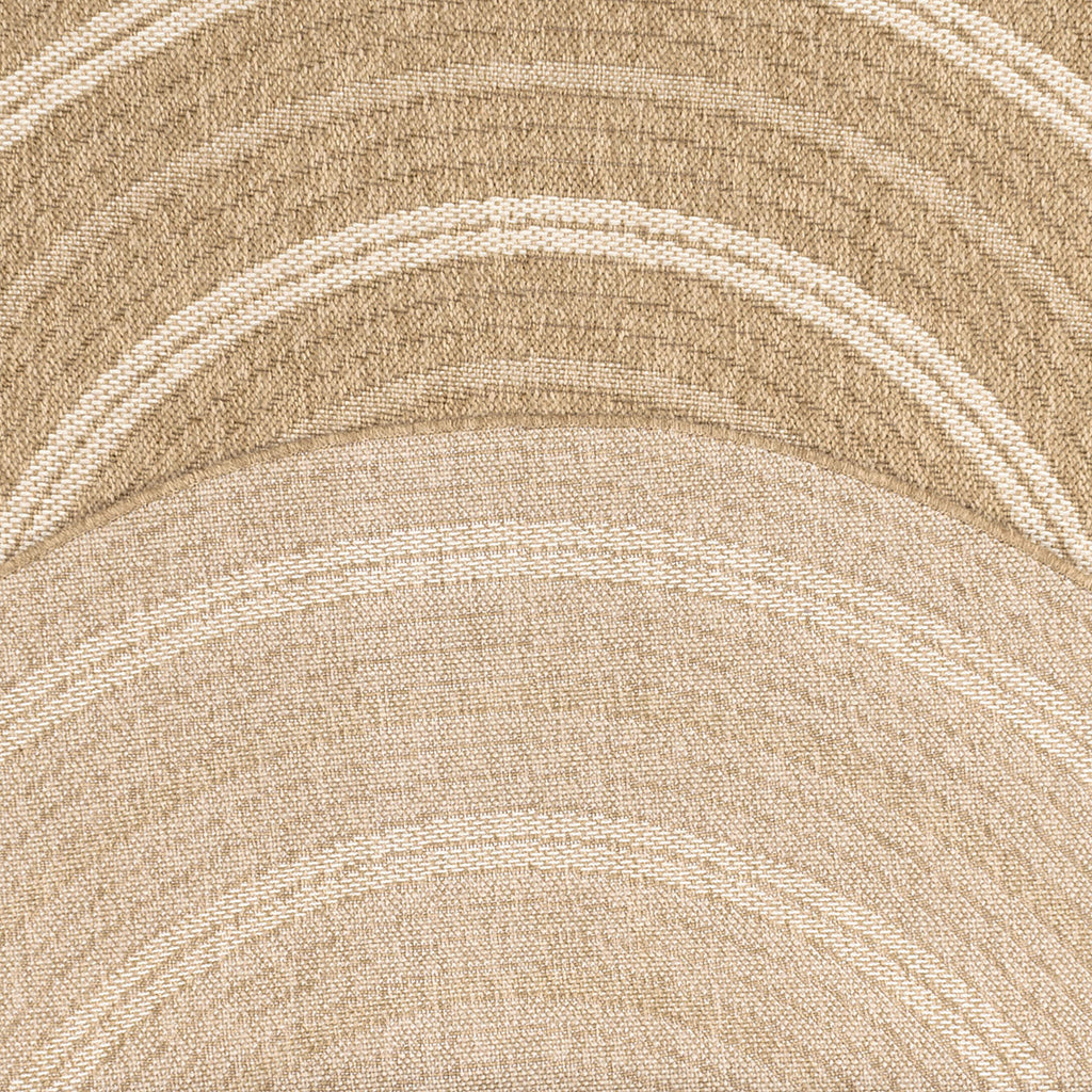 Tapis aspect Jute Nature motifs blancs ronds : NAT8863BLA - Nazar rugs