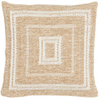 Tapis Aspect Jute - Motif Jute - Blanc - Intérieur / Extérieur