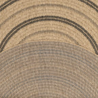 Tapis Aspect Jute - Motif Jute - Noir - Intérieur / Extérieur