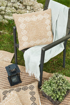 Tapis Aspect Jute - Motif Jute - Blanc - Intérieur / Extérieur