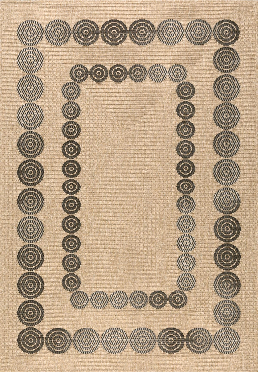 Nature - Tapis D'Intérieur/Extérieur - Polypropylène - Noir