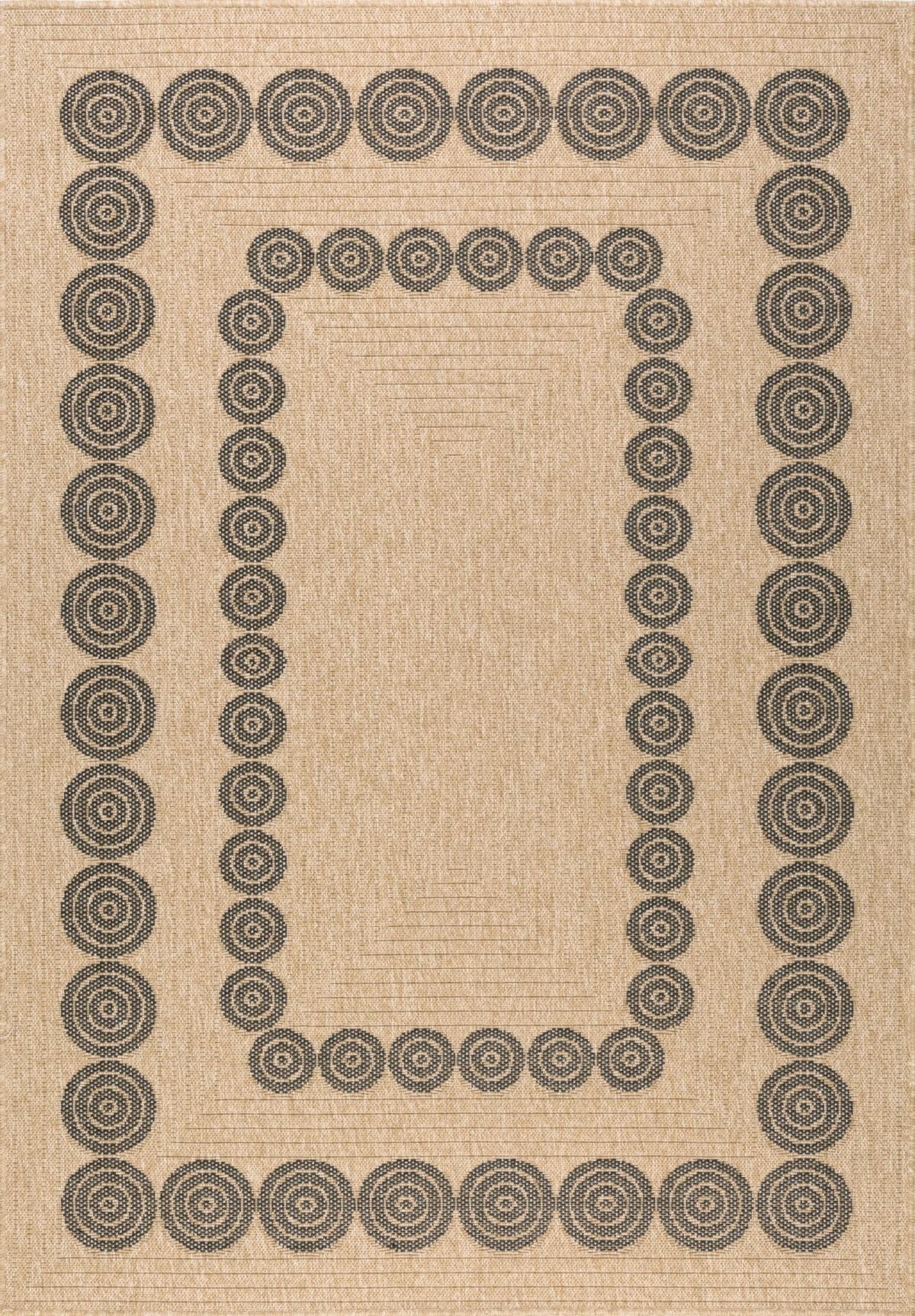 Nature - Tapis D'Intérieur/Extérieur - Polypropylène - Noir