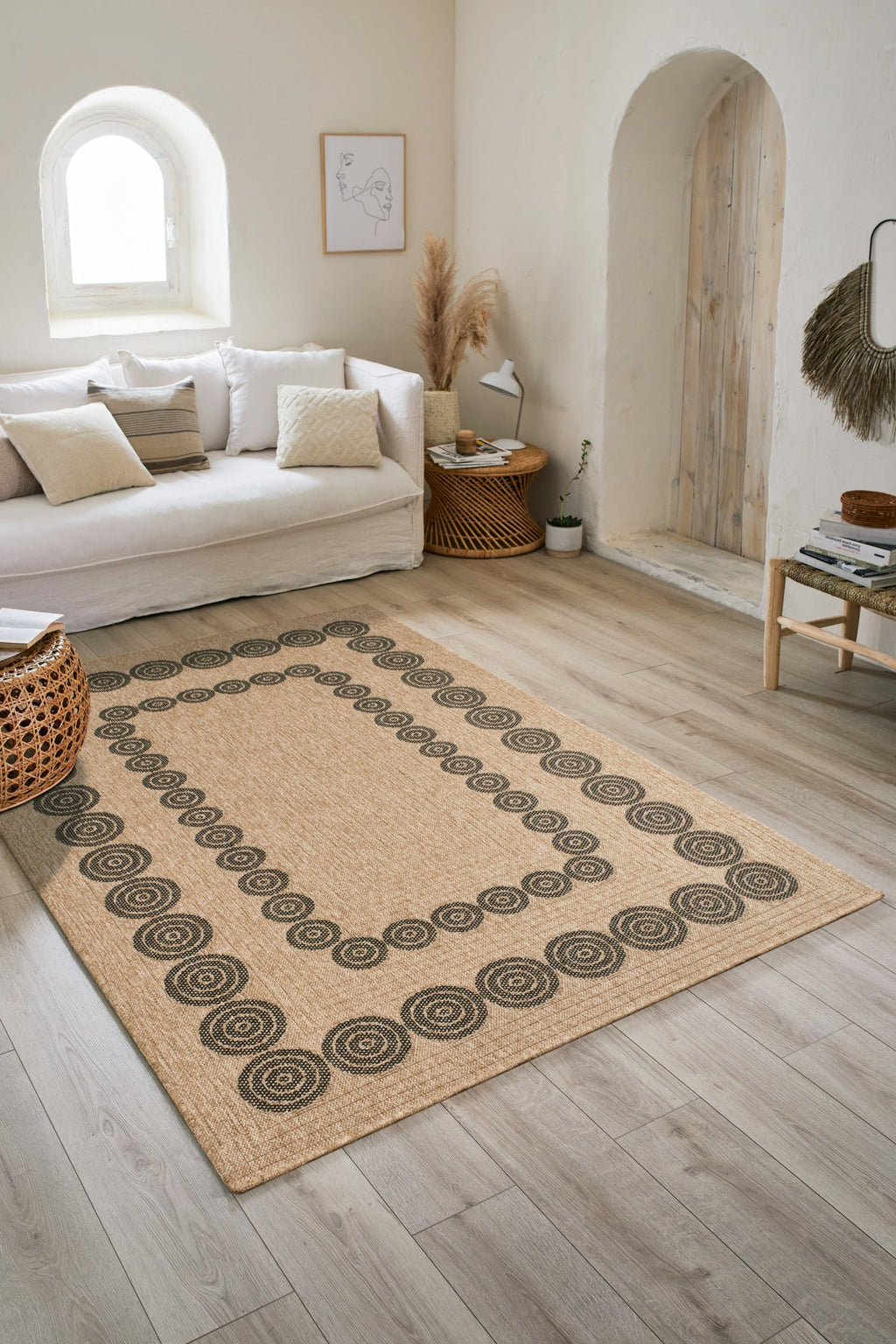 Nature - Tapis D'Intérieur/Extérieur - Polypropylène - Noir