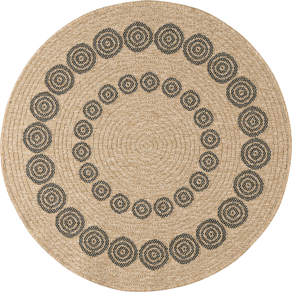 Nature - Tapis D'Intérieur/Extérieur - Polypropylène - Noir