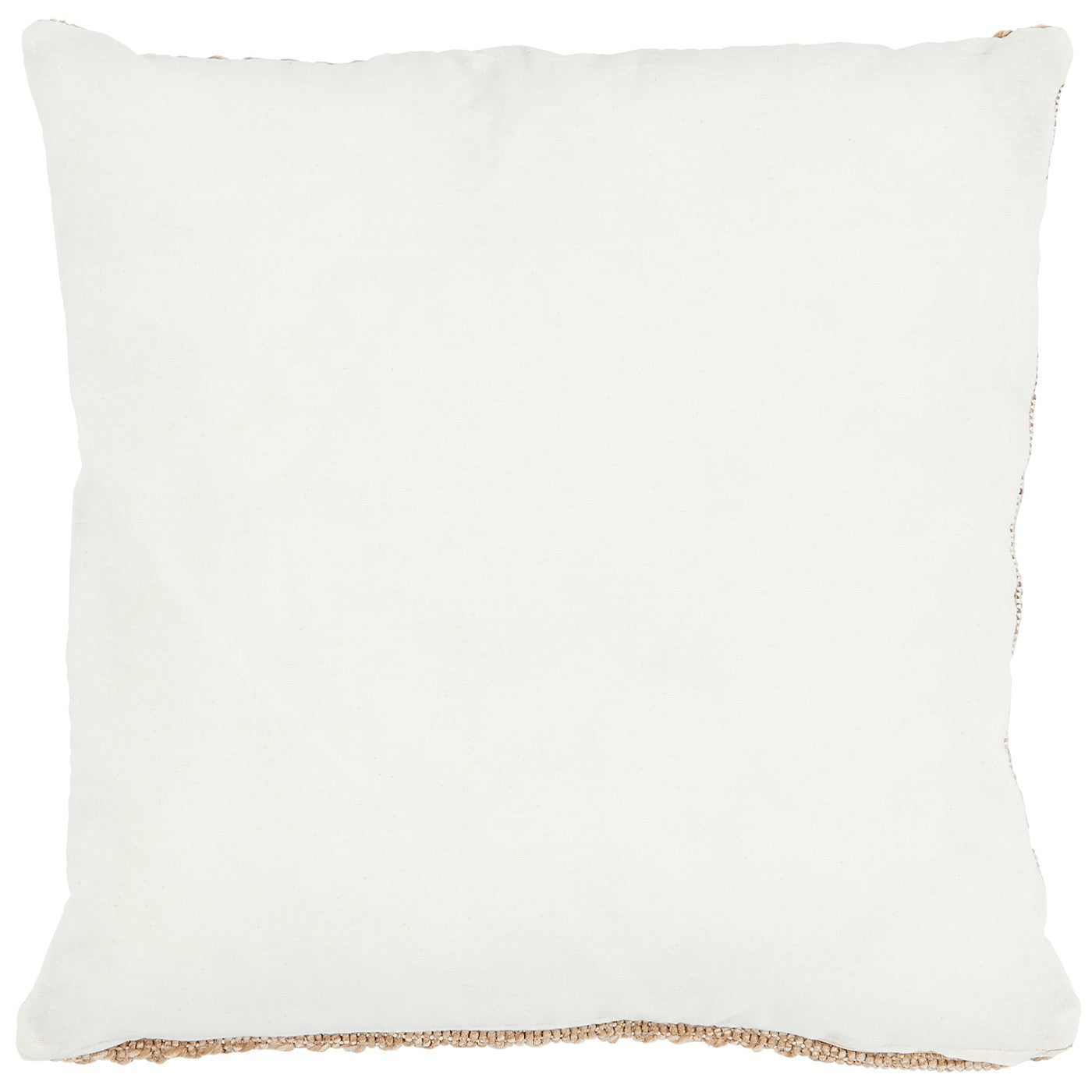 Housse De Coussin Aspect Jute 8868 - Motif Jute - Noir - Intérieur / Extérieur