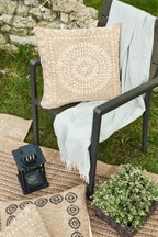 Nature - Housse De Coussin D'Intérieur/Extérieur - Polypropylène - Blanc