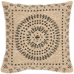 Nature - Housse De Coussin D'Intérieur/Extérieur - Polypropylène - Noir