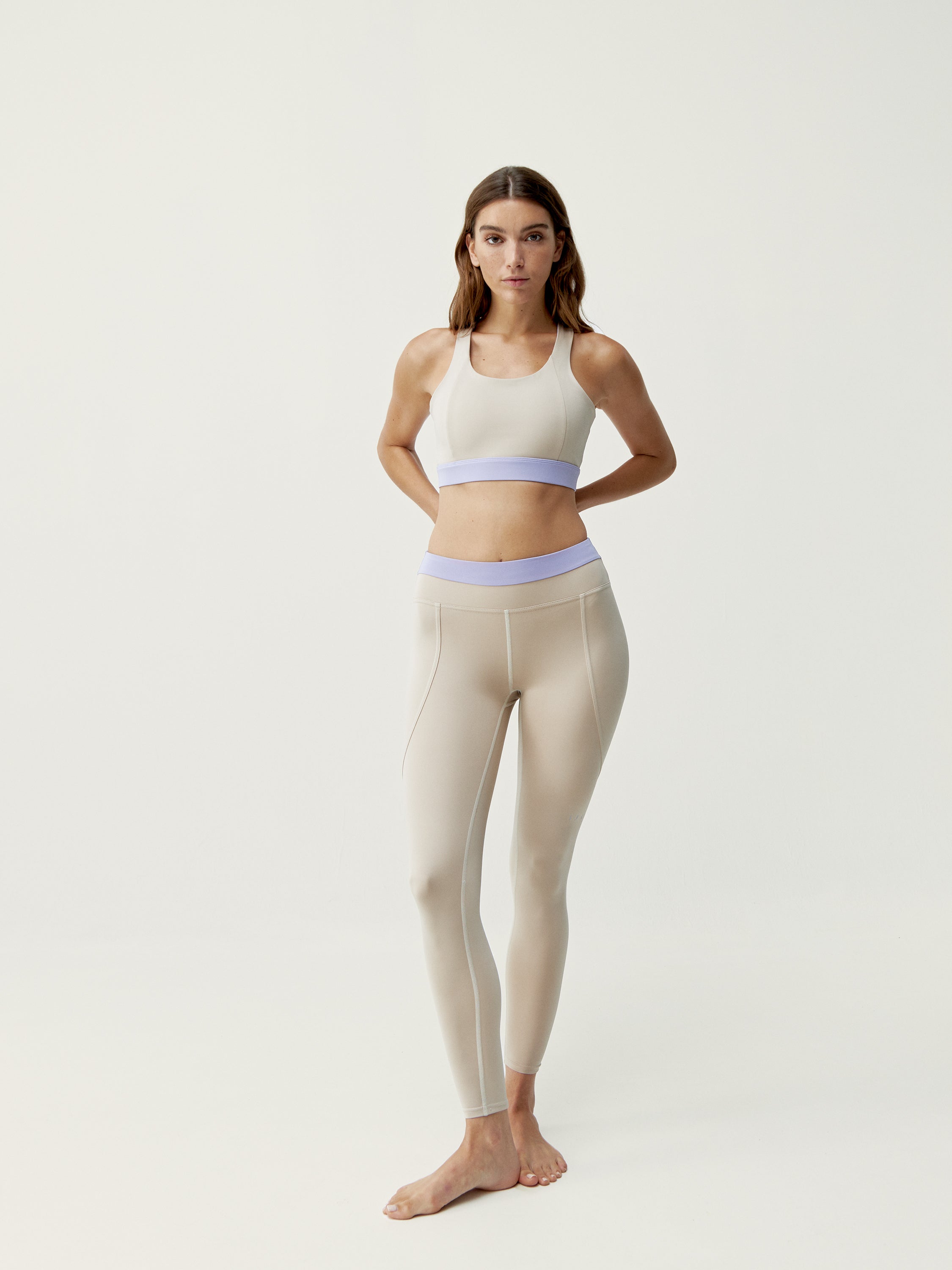 Legging Navani - Tan/Lavande Brillant - Femme