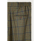 Pantalon Droit - Tartan Marron - Femme