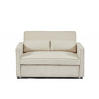 Neva - Canapé Droit Convertible 2 Places - Tissu Beige