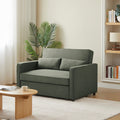 Neva - Canapé Droit Convertible 2 Places - Tissu Vert