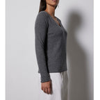Notshy - Pull Col V Neva - Gris Chine Fonce
