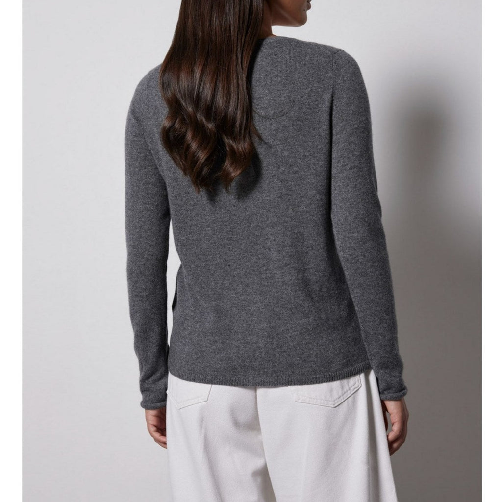Notshy - Pull Col V Neva - Gris Chine Fonce