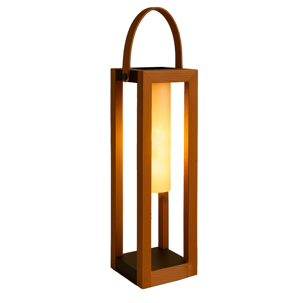 Seraphina - Lanterne Solaire - Aluminium - Marron