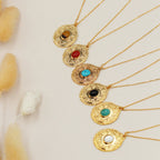 Nilaï - Collier Thais Cornaline - Or Et Rouge
