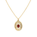 Nilaï - Collier Thais Cornaline - Or Et Rouge