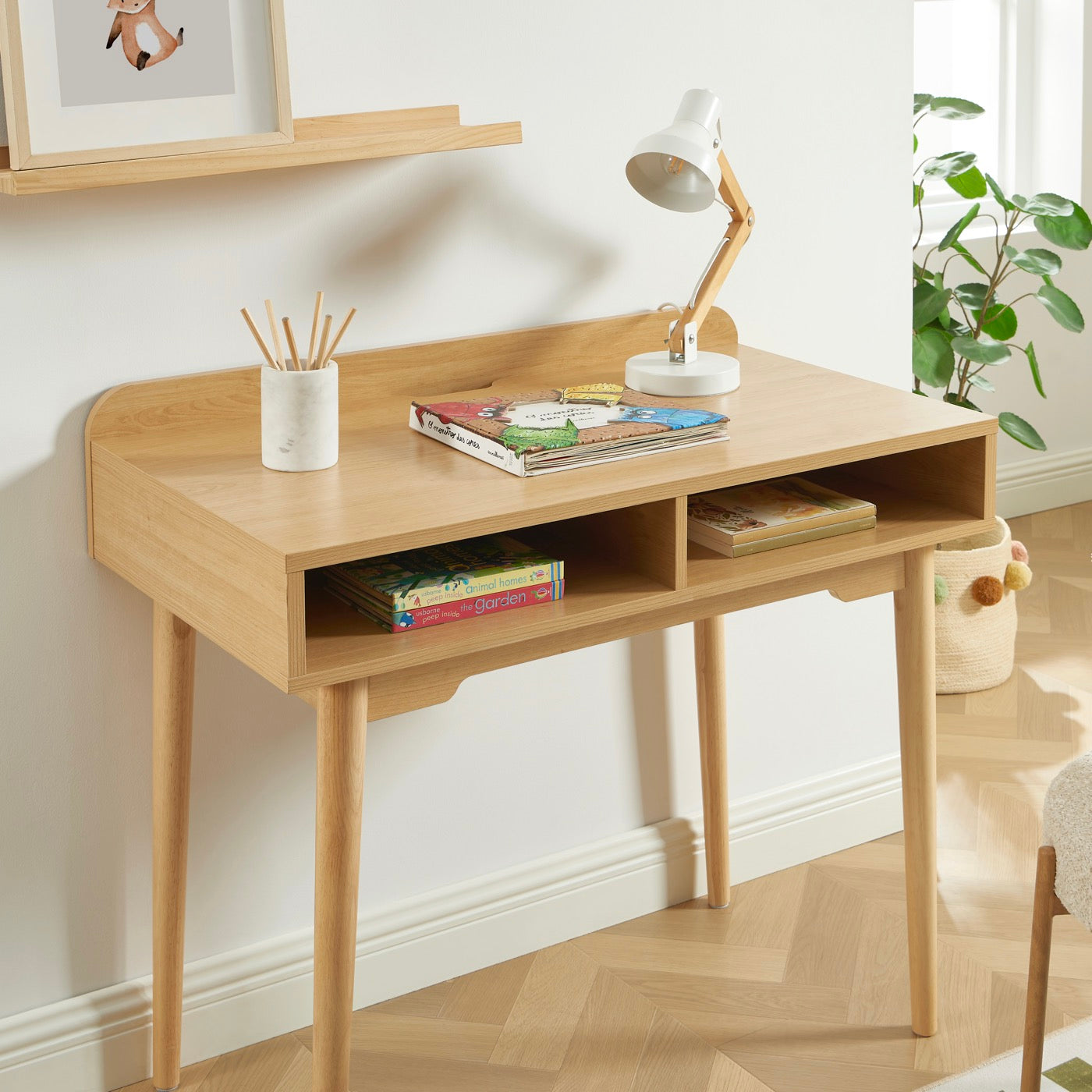 Nila - Bureau Enfant - Effet Chêne