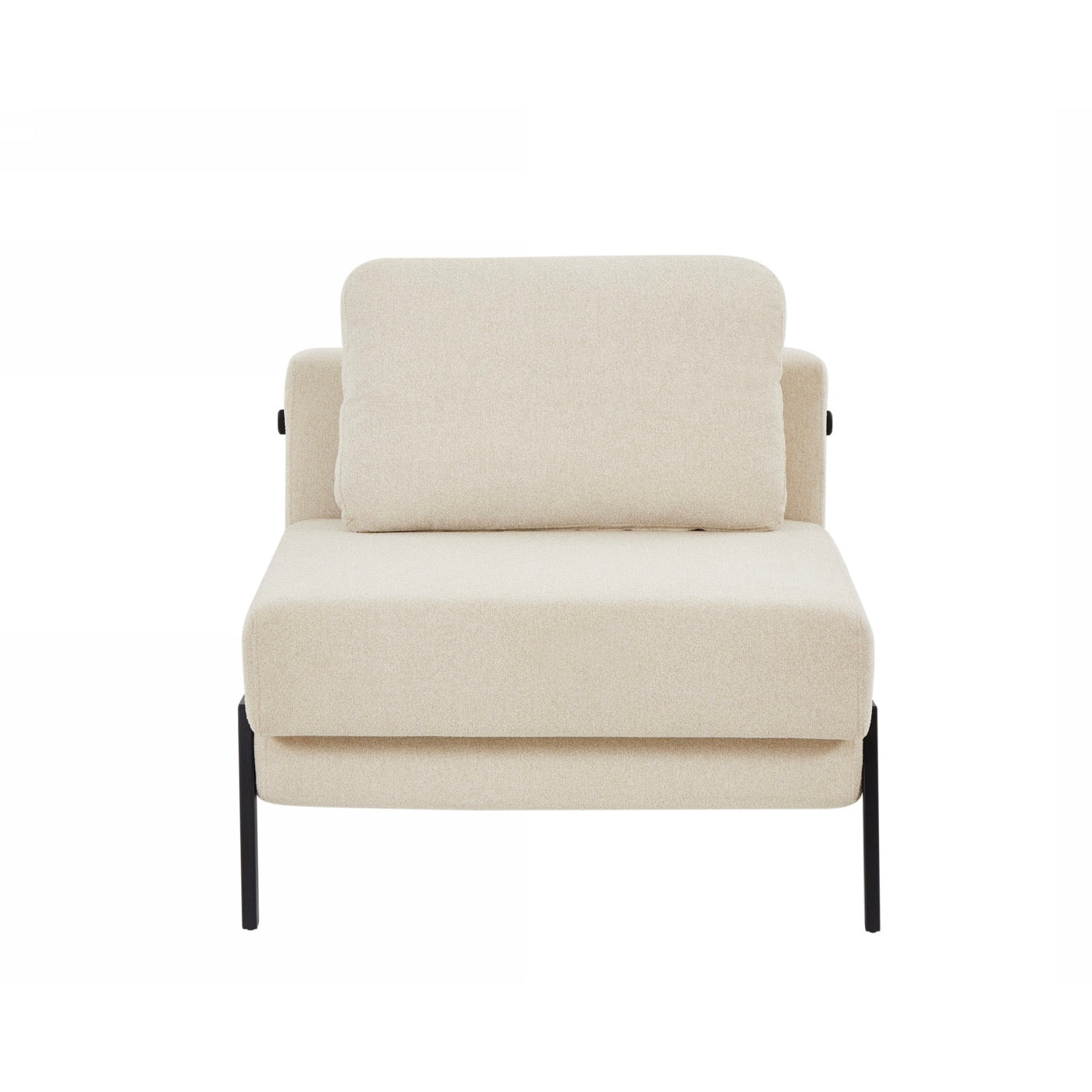 Nio - Fauteuil Convertible 1 Place - Tissu Beige