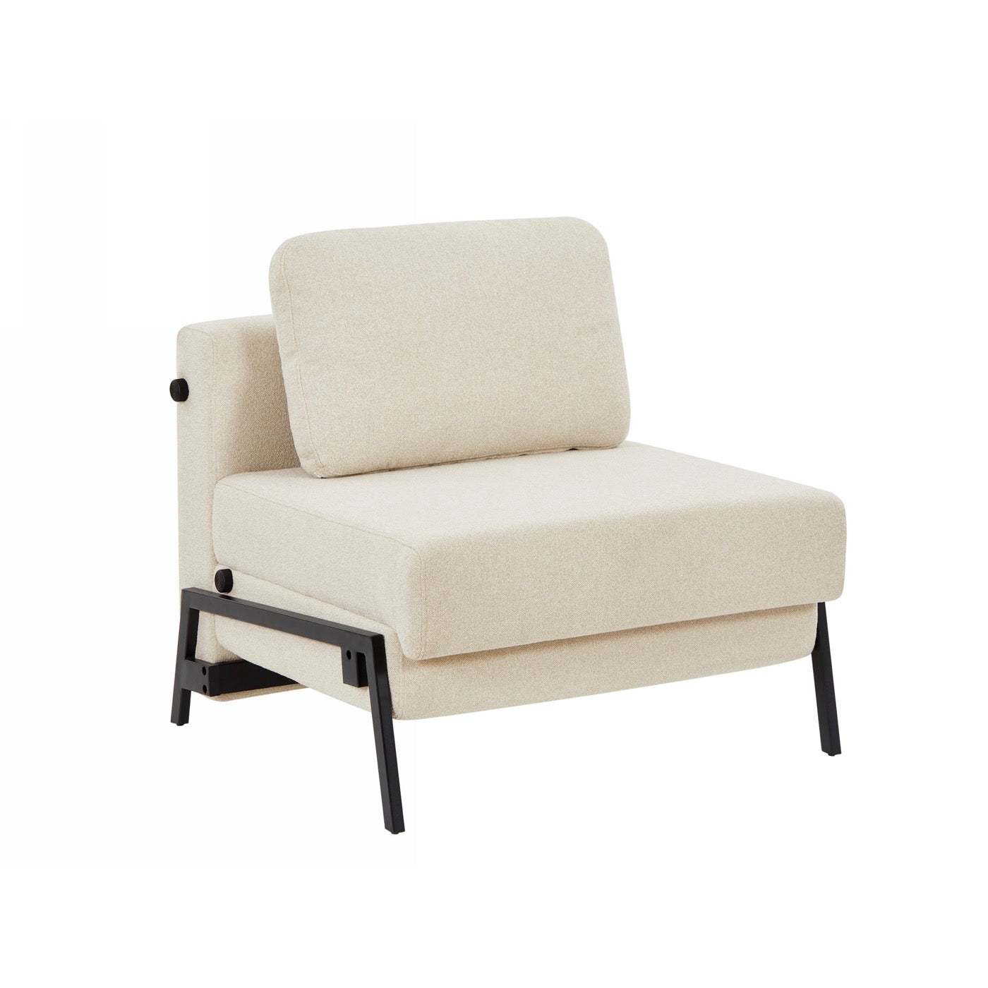 Nio - Fauteuil Convertible 1 Place - Tissu Beige