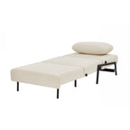 Nio - Fauteuil Convertible 1 Place - Tissu Beige