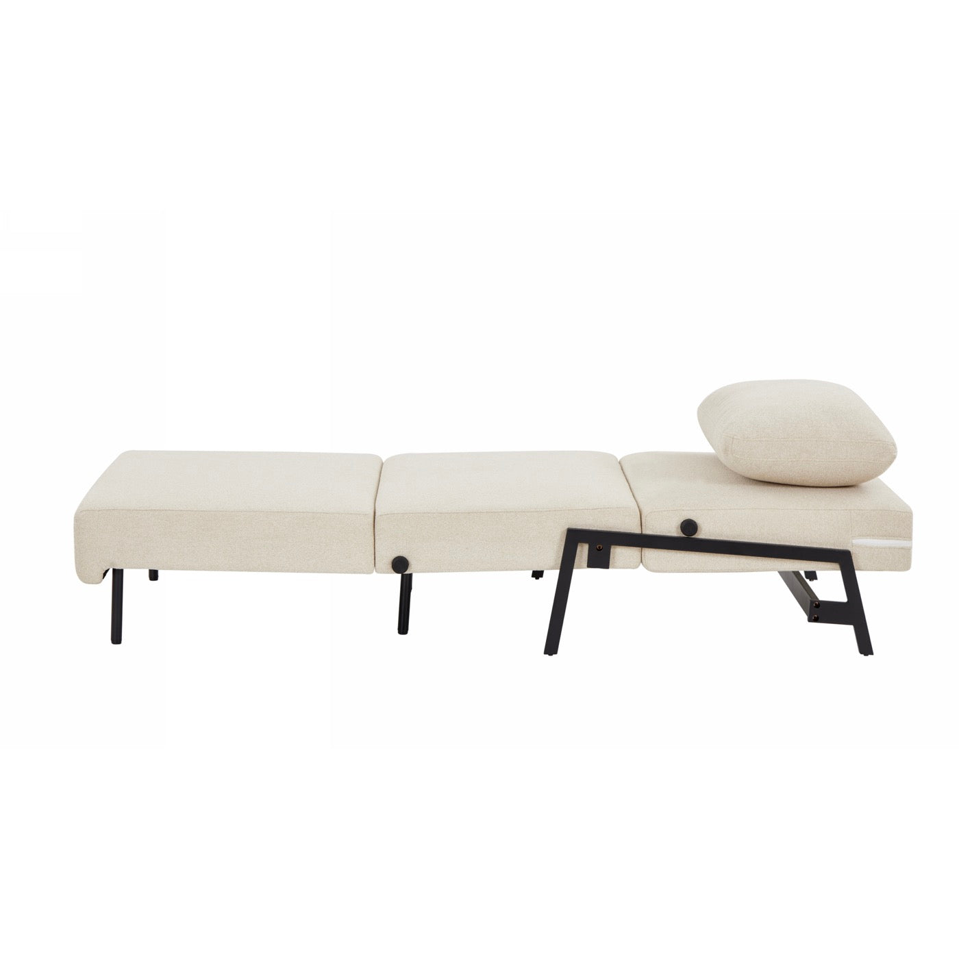 Nio - Fauteuil Convertible 1 Place - Tissu Beige