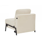 Nio - Fauteuil Convertible 1 Place - Tissu Beige