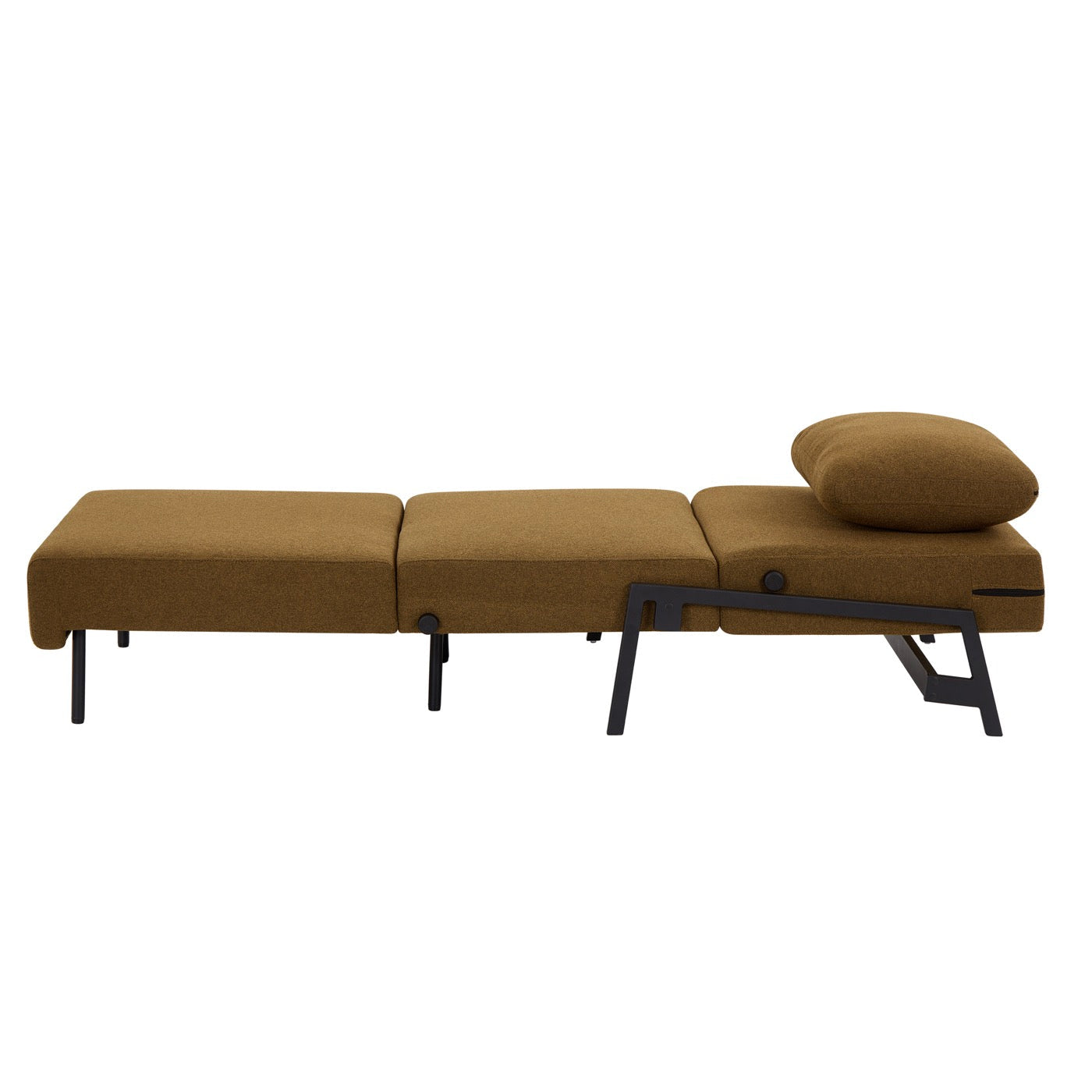 Nio - Fauteuil Convertible 1 Place - Tissu Marron