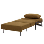 Nio - Fauteuil Convertible 1 Place - Tissu Marron