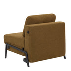 Nio - Fauteuil Convertible 1 Place - Tissu Marron