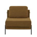 Nio - Fauteuil Convertible 1 Place - Tissu Marron